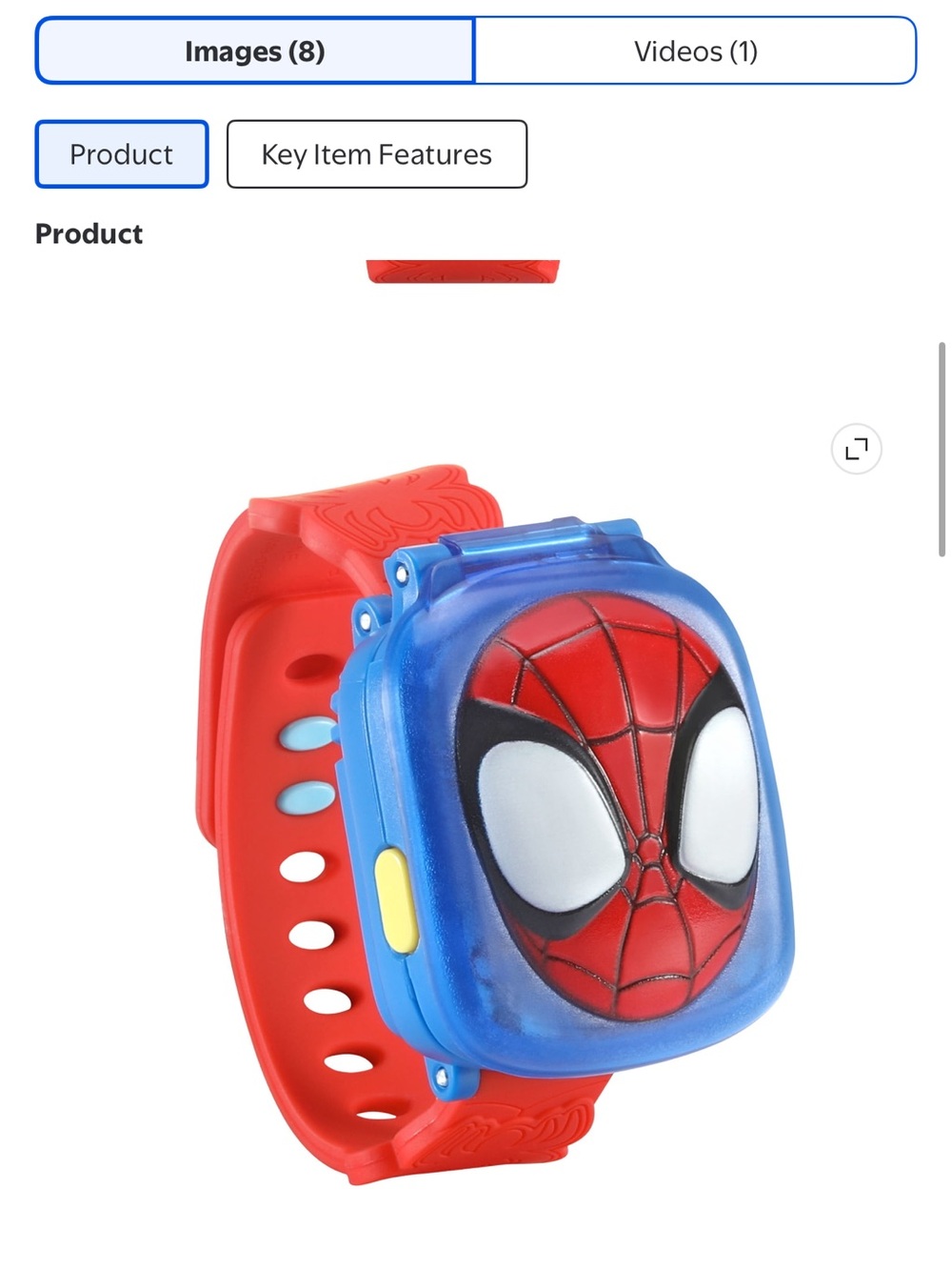 Spider-Man Red Kids Watch with Blue Case - Official Marvel Licensed